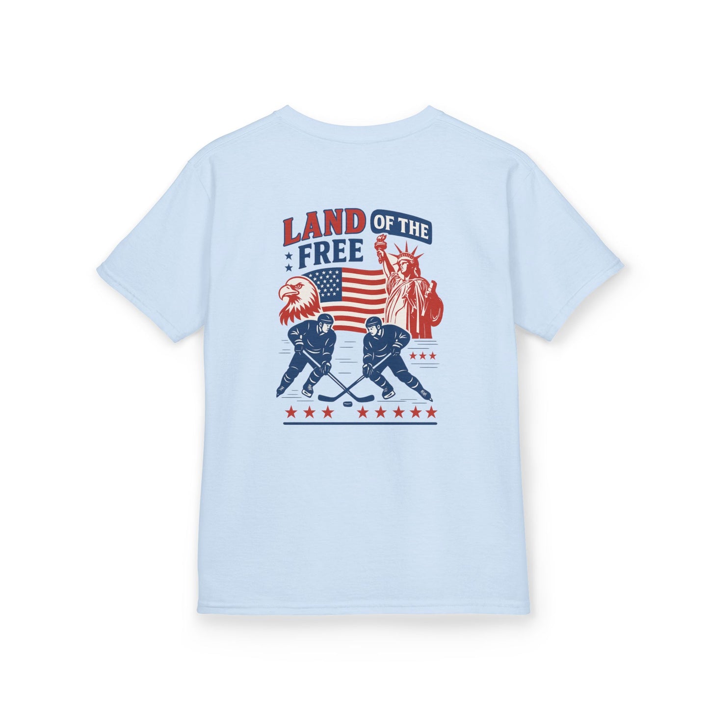 (Youth) - Smiles Hockey - 4th of July “Land of the Free” T-Shirt