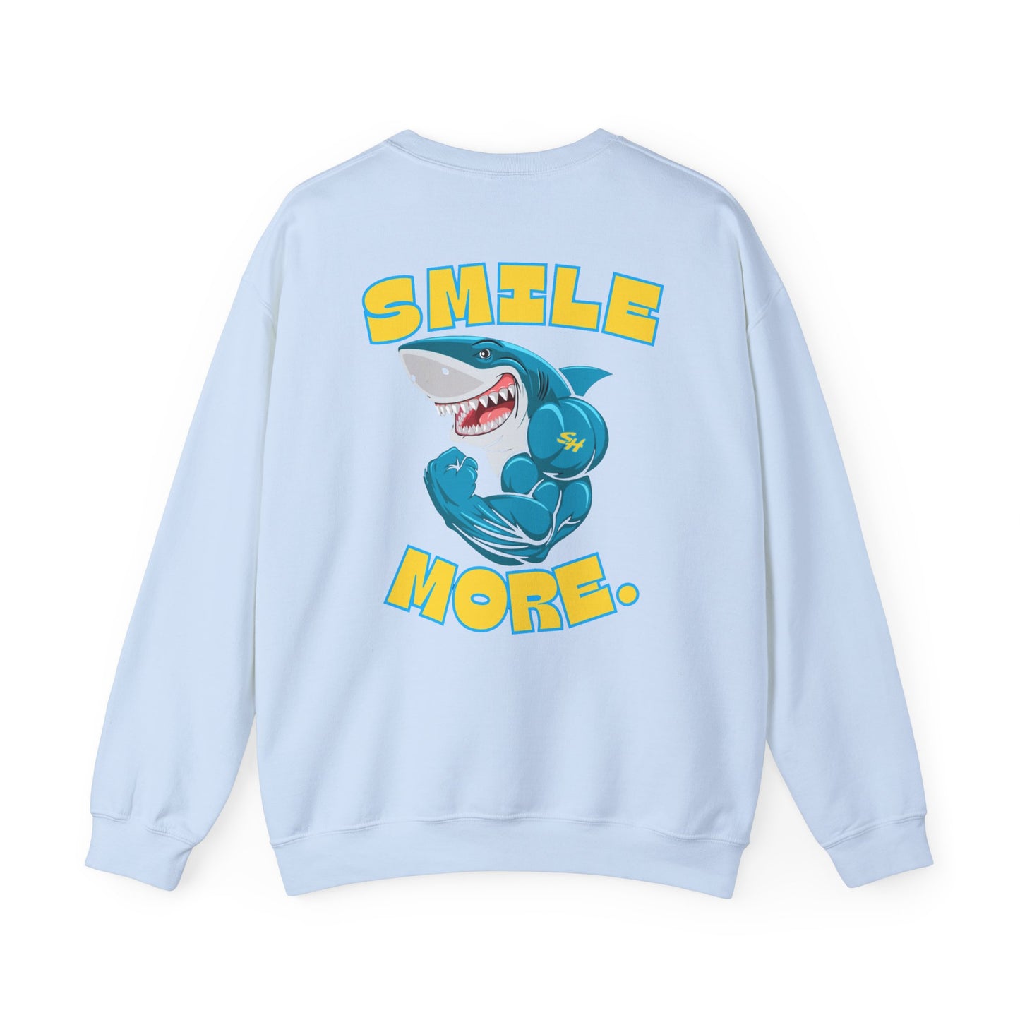 (2) Adult - Smiles Hockey Shark Crewneck Sweatshirt