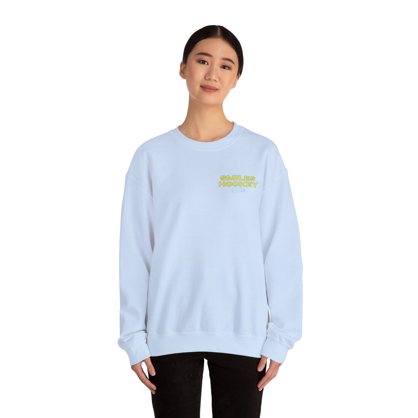 (3) Adult - Smiles Hockey Streetwear Crewneck Sweatshirt