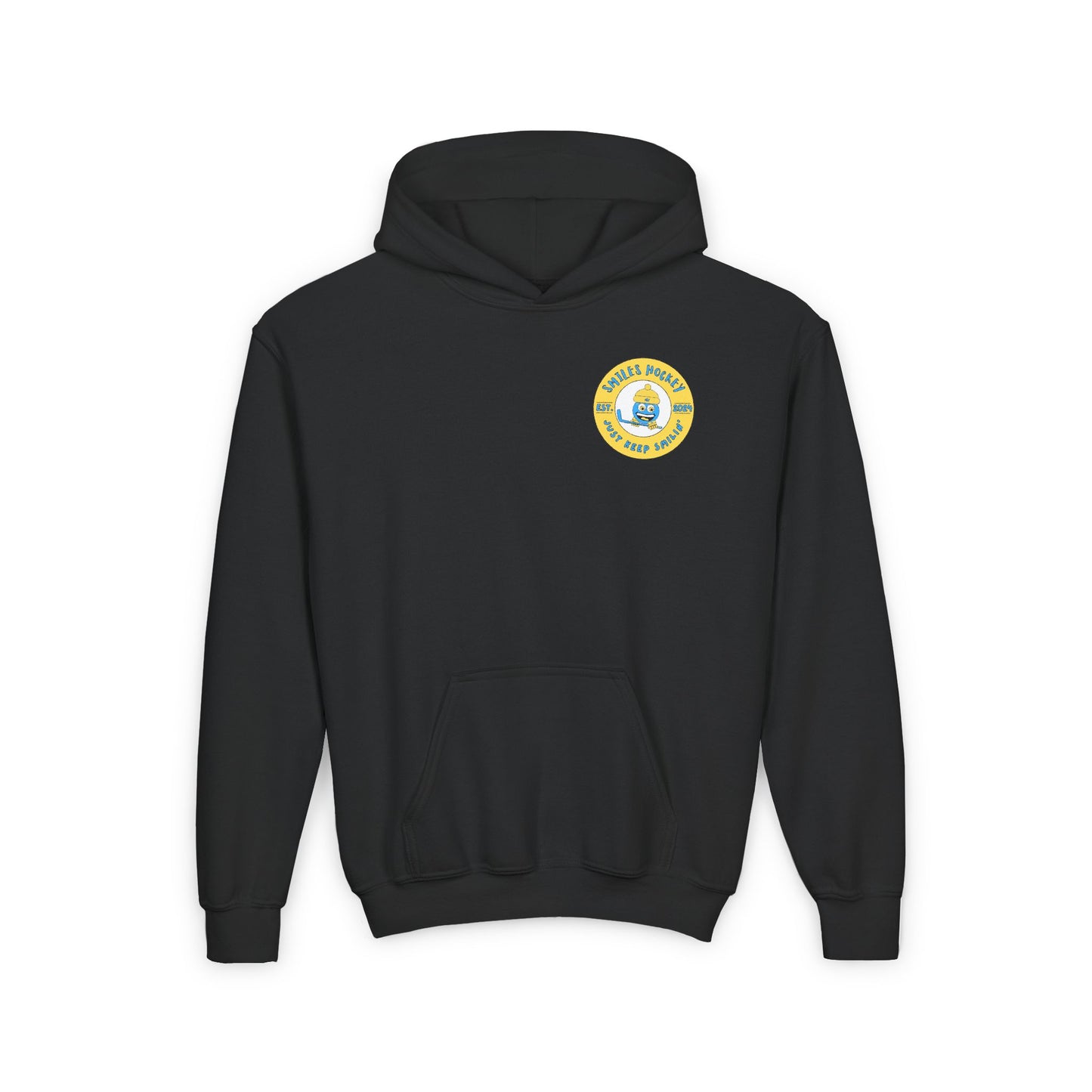 (5) Youth - Smiles Hockey Big Shark Heavy Blend Hooded Sweatshirt