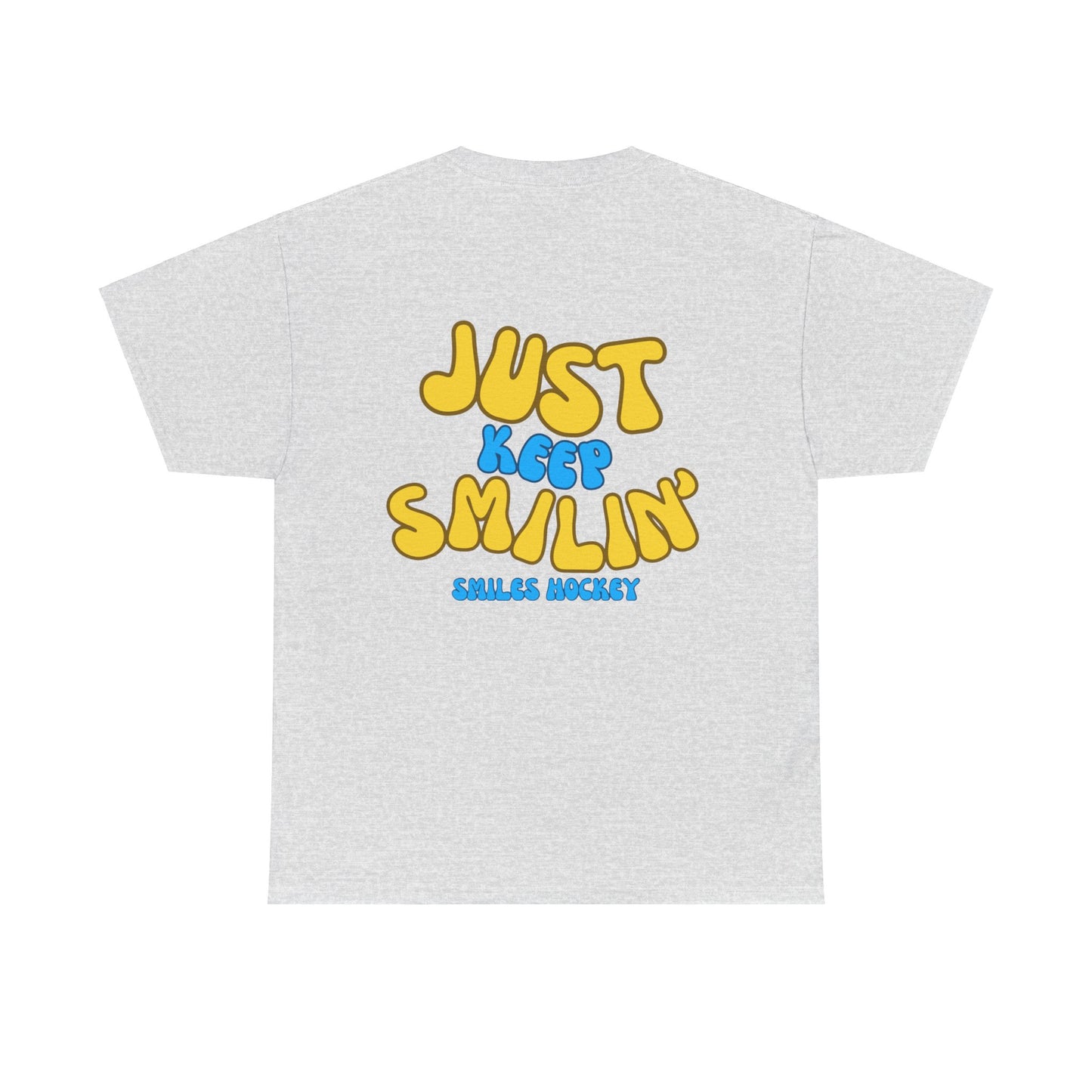 (1) Adult - Smiles Hockey Curvy Text Tee