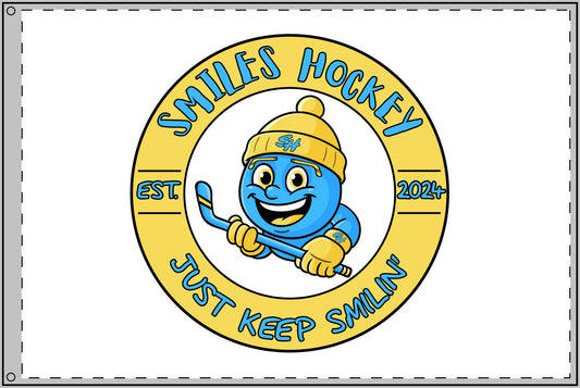 (9) Accessories - Smiles Hockey Double-Sided Flag