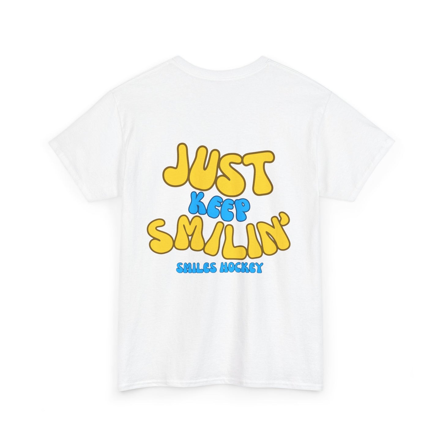 (1) Adult - Smiles Hockey Curvy Text Tee