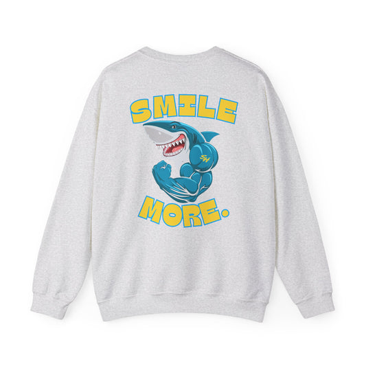 (2) Adult - Smiles Hockey Shark Crewneck Sweatshirt