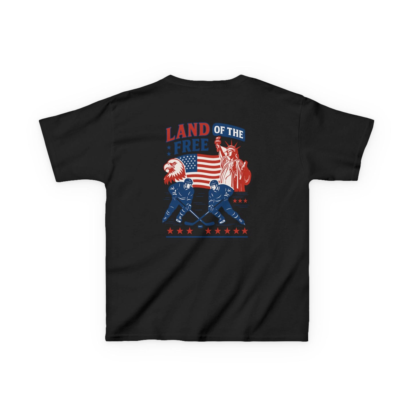 (Youth) - Smiles Hockey - 4th of July “Land of the Free” T-Shirt
