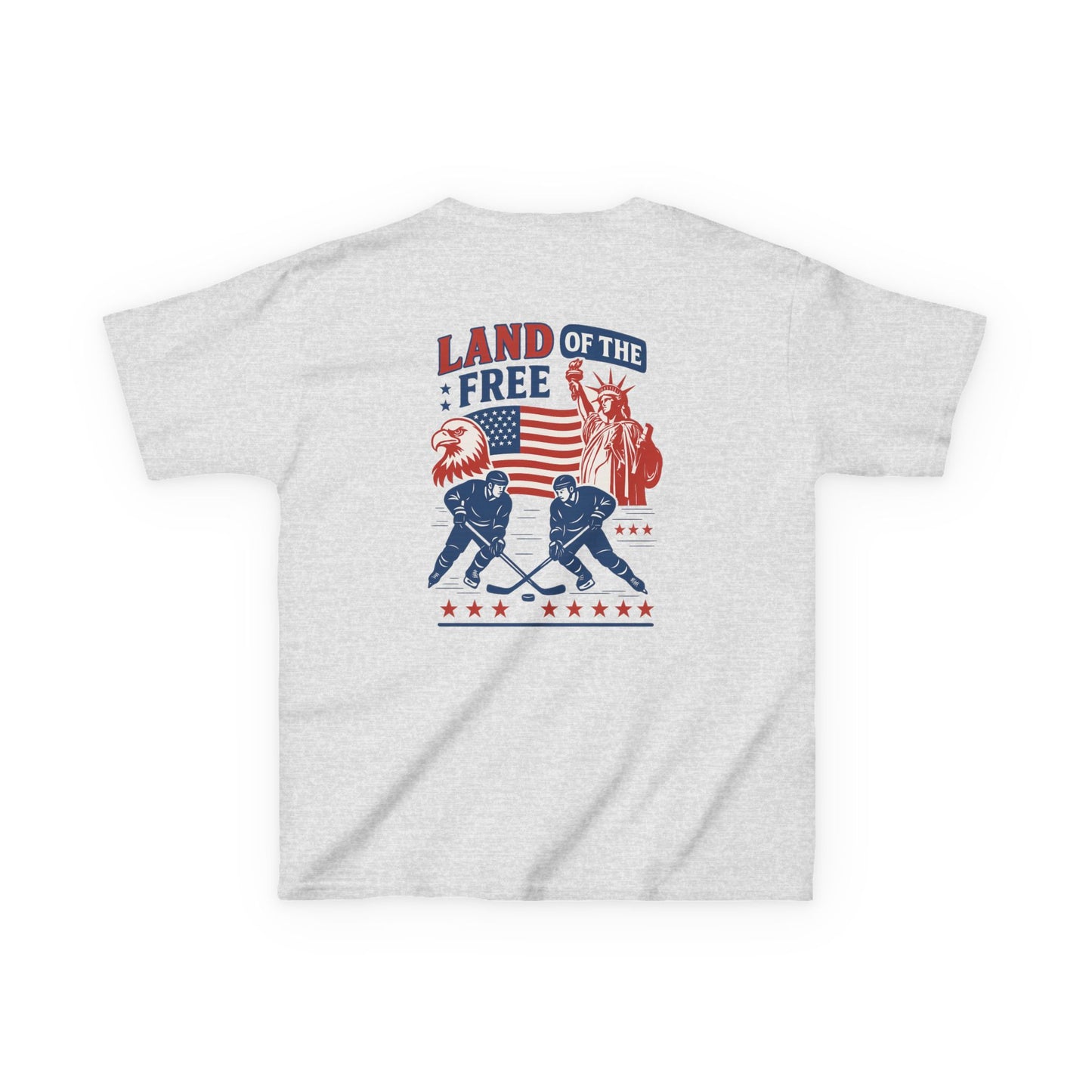 (Youth) - Smiles Hockey - 4th of July “Land of the Free” T-Shirt