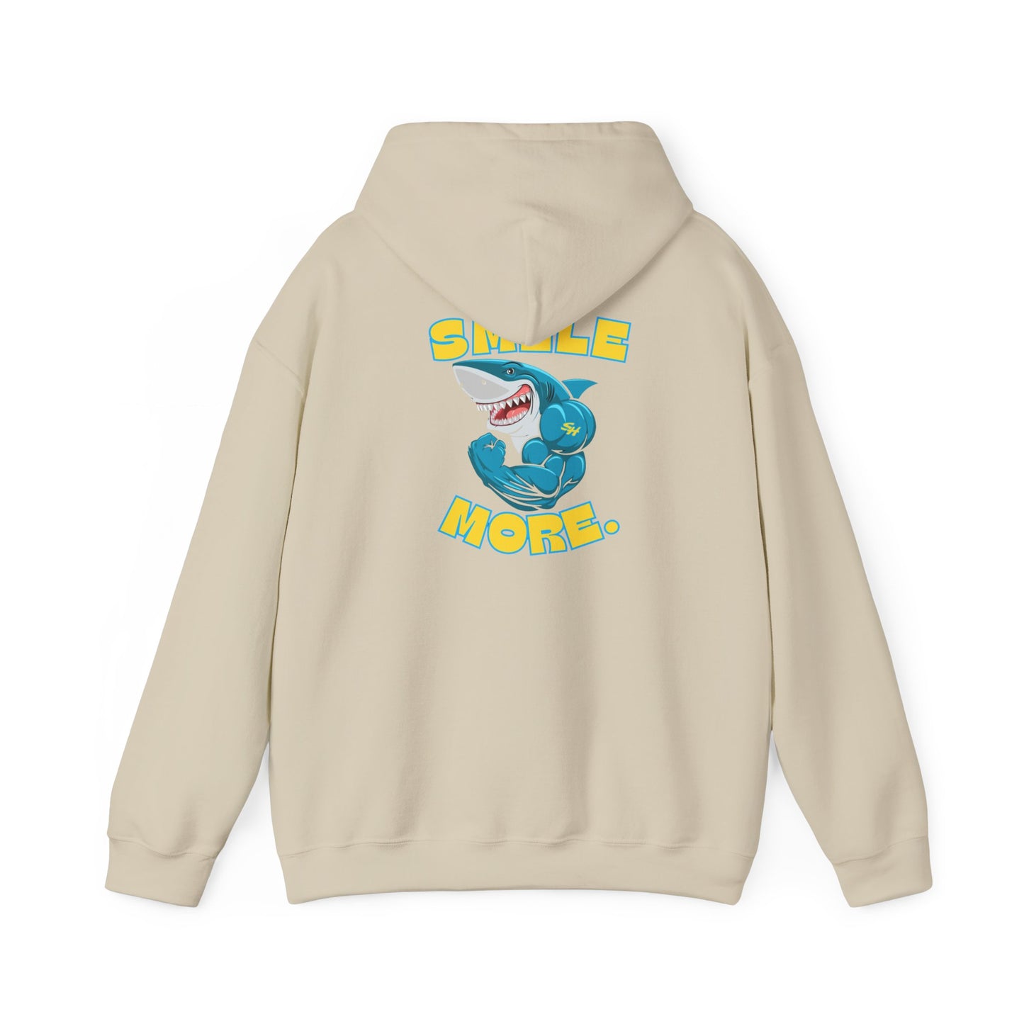 (2) Adult - Smiles Hockey Shark Hooded Sweatshirt